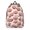 Football Bow Pink, variant on Football Icon Darkblue Pattern Backpack for School, Cute School Bag with Adjustable Shoulder Straps and Padded Back, 15.7"x11.8"x5.5"