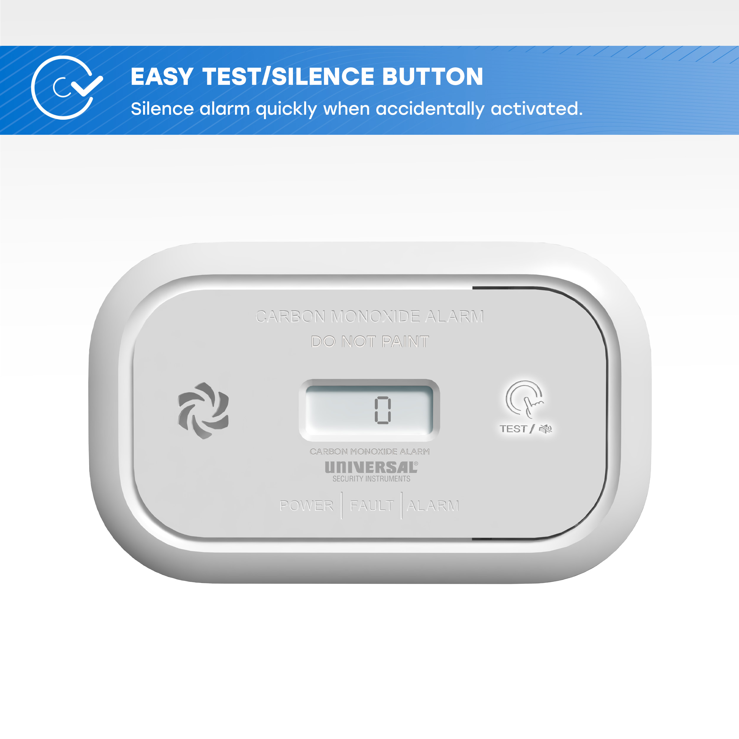 Universal Security Instruments Battery, Carbon Monoxide Alarm