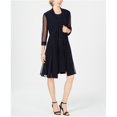 thumbnail image 1 of Vestido recto de 2 piezas R&M Richards Mujer Azul 14P, 1 of 1