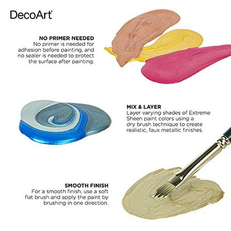 DecoArt Extreme Sheen Acrylic Color 2 oz. 24K Gold Walmart