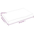 thumbnail image 4 of vidaXL Bathroom Countertop Light Brown 60x40x(2-4) cm Treated Solid Wood, 4 of 5