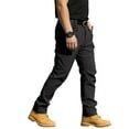 thumbnail image 4 of ASDFVBKG Men's Tactical Pants Dressy Waterproof Outdoor Work Ripstop Stretch Pants with Multi-Pockets Cargo Loose Lightweight Solid Color Pant Black M, 4 of 9