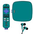 thumbnail image 1 of Skin Decal Wrap Compatible With Roku Ultra Sticker Design Solid Teal, 1 of 6