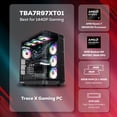 thumbnail image 2 of iBUYPOWER Trace Gaming PC Desktop Computer AMD Ryzen 7 9800X3D CPU, AMD Radeon RX 9070XT 16GB GPU, 32GB DDR5 5200MHz RAM, 2TB NVMe SSD, Windows 11 Home, Gamer Keyboard and Mouse - TBA7R97XT01, 2 of 15