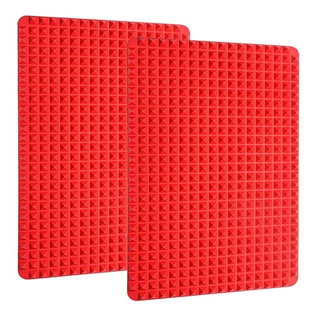 

2 Pcs Silicone Pyramid Pan Oven Tray Chocolate Mold Microwave Mat Baking Supplies Reusable Kitchen Accessories