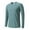Green, variant on Tungbrin Men's Silk Sports Shirts Lightweight Long Sleeve Breathable Gym Tees Fall Crewneck Athletic Running Clothes