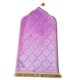 thumbnail image 3 of Alfombra de oración musulmana alfombra de oración engrosar la decoración liviana Borde de oro púrpura, 3 of 8