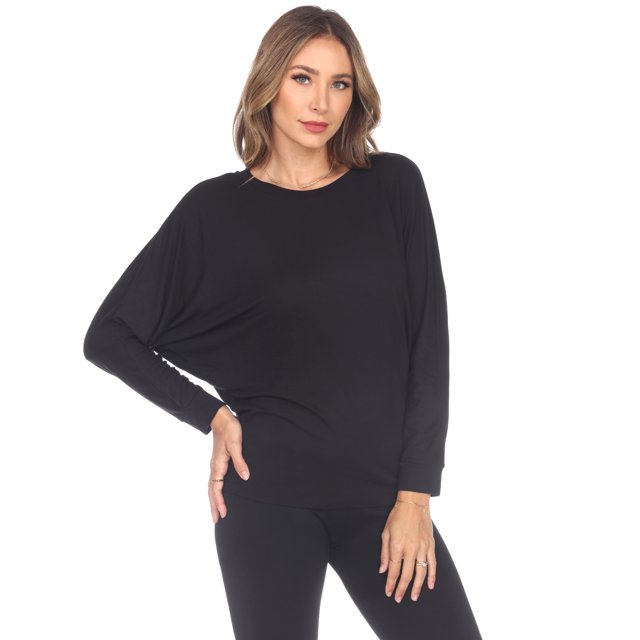 White Mark Haut Dolman à Bande pour Femmes
