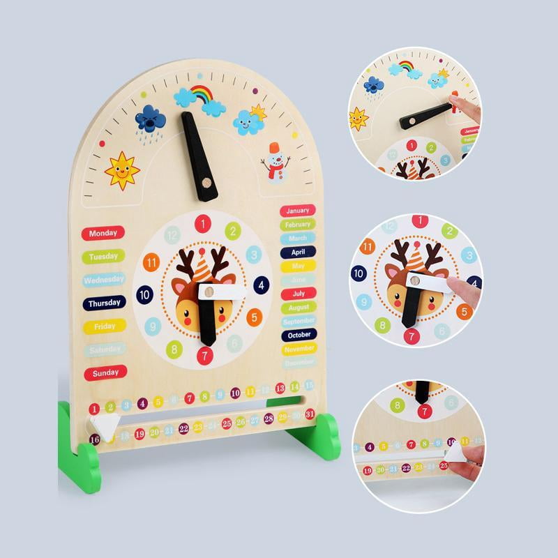 Weather Station Learning Toys Kids Daily Calendar with Cloud