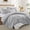 Silver, variant on Ameha 3-Piece Quilt Set Bedspread Lightweight Embossed Floral Microfiber Coverlet Adult Queen Size White