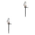 thumbnail image 4 of Toystoory Luz LED impermeable para exteriores para jardín, iluminación de bajo consumo, iluminación atractiva para exteriores, búho blanco buho Blanco 2Conjunto, 4 of 6