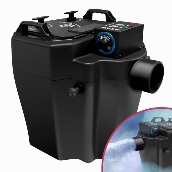 tanzhilei   Large Output Dry Ice Fog Machine. Reliable Fog Generator. Heavy Duty Machine with Smoke Nozzle & Stainless Steel Basket for Wedding