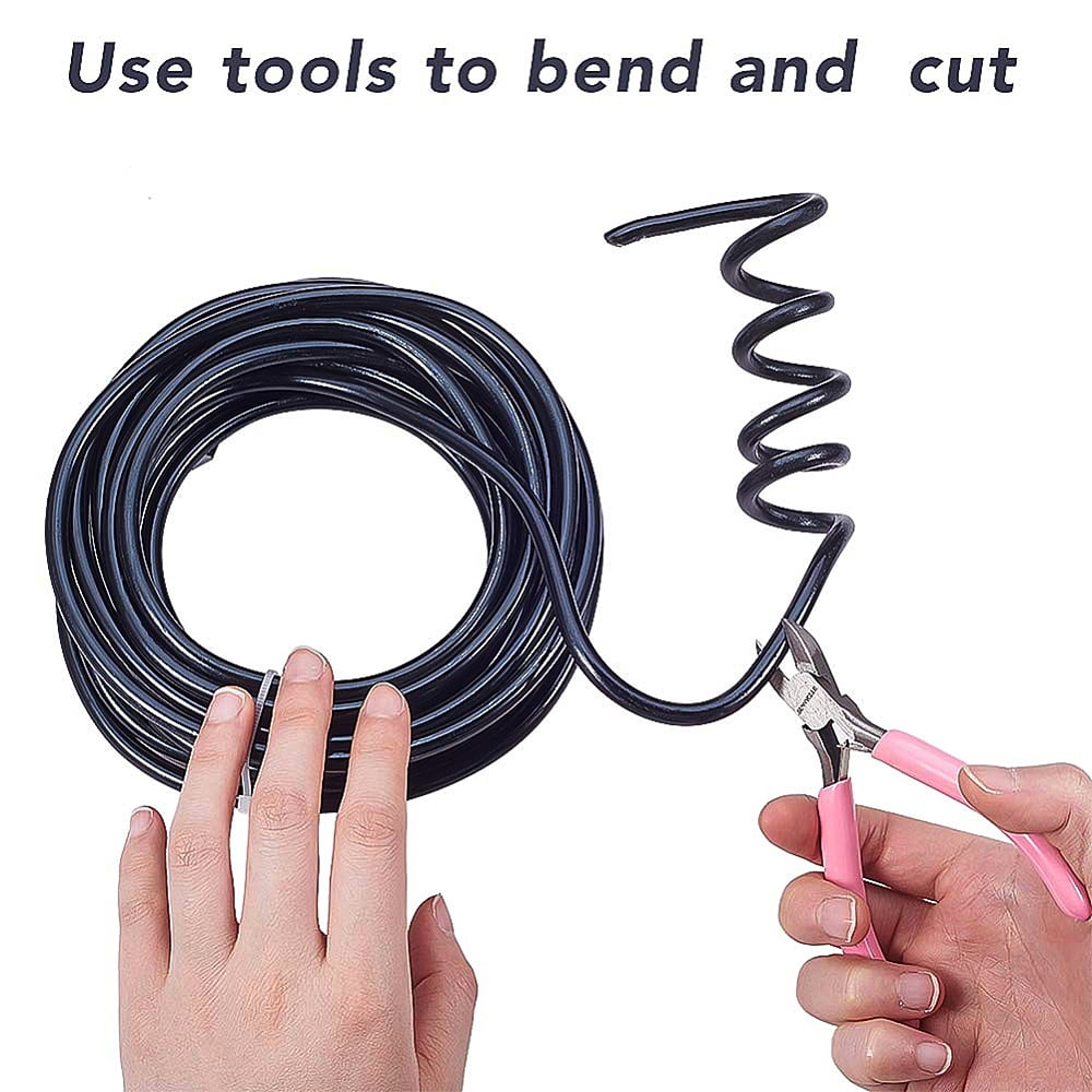 23 Feet 3 Gauge Aluminum Wire Bendable Metal Sculpting Wire for Bonsai Trees Floral Making Home Decors and Other Arts Crafts Making - Black DIY