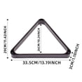 thumbnail image 3 of Pool Triangle Rack for Precise Setup and Indoor Game Play, 3 of 6
