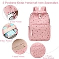 thumbnail image 7 of FDDMis Quilted Backpack for Women Travel Backpacks Theft Proof Backpack Mini Travel Backpack Technician Backpack Mens Black Backpack Mochila De Niña, Pink, 7 of 7