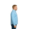 thumbnail image 4 of Big Kong USA Camisa Hombre Mil Rayas Azul Turquesa Talla Grande Manga Larga, 4 of 5
