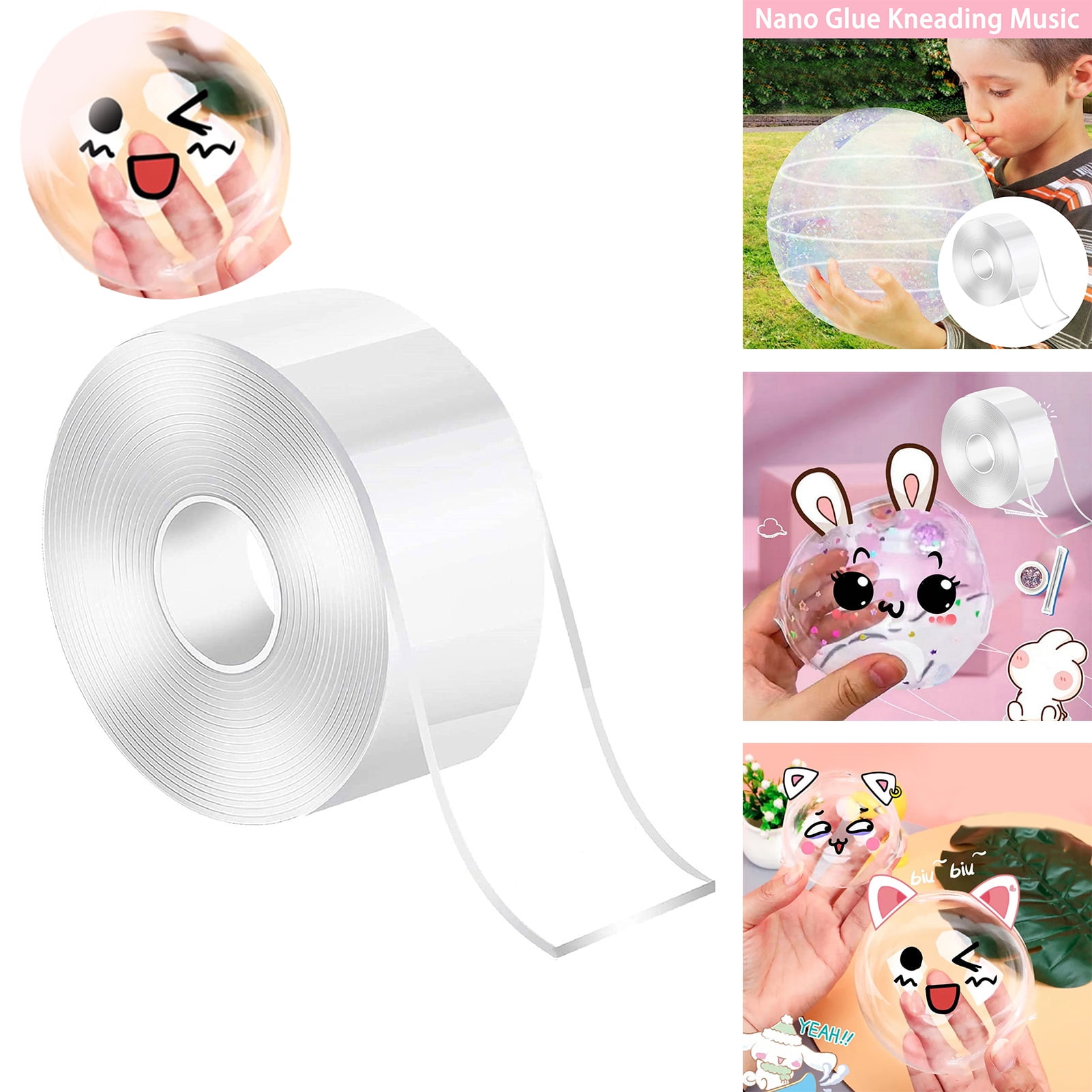wirlsweal Multipurpose Nano Tape Blowable Bubble Tapes Reusable