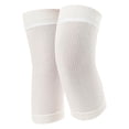 thumbnail image 2 of Rodilleras Antideslizantes de Seda Sintética | Calidez y Protección para Piernas Frías | Rodilleras Transpirables para Yoga | 1 Par | Blanco/Verde/Azul/Beige/Gris, 2 of 3