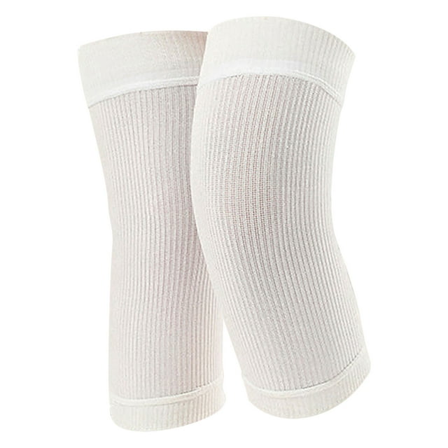 Kieccall Non-Slip Knitted Knee Pads - Synthetic Silk Warm Breathable Design, Yoga & Home Use for Cold Legs & Joint Protection