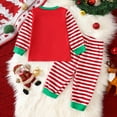 thumbnail image 4 of Gubotare Baby Christmas Pajamas Boys Pajamas 2 Piece Toddler Kids Long Sleeve Top and Pants Snug Fit Pjs Sets Sleepwear Size 18 24 Months (Red,18-24 Months), 4 of 6