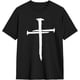 thumbnail image 2 of Christian Jesus Nail Cross Men's Cotton T-Shirts Casual Basic Crew Neck Tshirts Short Sleeve Fashion Tee Shirts,, 2 of 6
