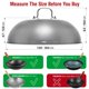 thumbnail image 3 of Plancha Wok Lid YOSUKATA Premium de acero inoxidable con forma de cúpula de 34,5 cm con cristal, 3 of 8