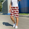 thumbnail image 6 of Pofeuu Cute Red Crab Print Men's Soft Woven Elastic Waistband Sleep Pajama Short-4X-Large, 6 of 6
