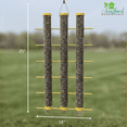 thumbnail image 4 of Songbird Essentials Bird Feeder Bird Seed Thistle Finch Feeder 3 Tube Yellow, 4 of 7