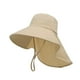 thumbnail image 3 of Sombrero de pescador informal con apa para el cuello para jardinería, actividades al aire libre y pesca. Caqui, 3 of 8