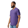 thumbnail image 3 of Gildan Men’s V-Neck Short Sleeves T Shirt 6 Pack Softstyle Heather Purple Tee - XL, 3 of 5