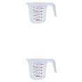 thumbnail image 3 of Yuarrent Measuring Jug Convenient V-shaped Glass Anti-skidding Graduated Tools Design Baking Kitchen Ergonomic Nozzle Handle 250ml 2Conjunto, 3 of 6