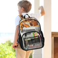 thumbnail image 3 of Iauyy Clear Backpack Heavy Duty PVC Transparent Backpack for College Workplace, Excavator Art, 3 of 8