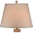 thumbnail image 6 of Bentley Rustic Farmhouse Table Lamp 29" Tall Brown Leaf Textured Hammered Pot Off White Empire Shade for Bedroom Living Room House Home Bedside Nightstand Office Entryway Kids, 6 of 10