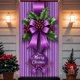thumbnail image 1 of Christmas Door Cover Decorations with Santa Claus Pattern Holiday Party Decorative for Front Door Indoor Wall Fireplace Mantle Home Festive Xmas Decor, 1 of 6