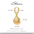 thumbnail image 2 of GDCOIN Shell Earrings 14K Gold Plated Simple Summer Beach Jewelry for Women, 2 of 11