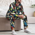 thumbnail image 7 of Zufioo Parrot Mens Pajamas Set, Mens Long-Sleeved Pajama and Pajama Pants,Pajamas Para Hombres,Men's Sleepwear-Large, 7 of 7