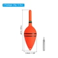 thumbnail image 2 of Uxcell 0.5oz Lighted Fishing Slip Bobbers EVA Light Up in Red Fishing Float with Battery 4 Pack, 2 of 5