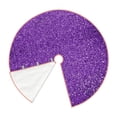 thumbnail image 3 of Bingfone Christmas Tree Skirt Mat Christmas Decoration Interior 30"-Glitter Purple, 3 of 8