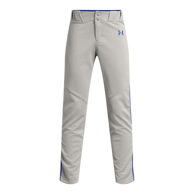 Pantalones de béisbol Under Armour Utility Pipe para niños, gris/Royal S