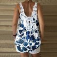 thumbnail image 4 of Tops for Women Tank Tops Vintage Printed Lace Crewneck Sleeveless Shirts Blouse Beach Vest Women's Summer Clothes, 4 of 7