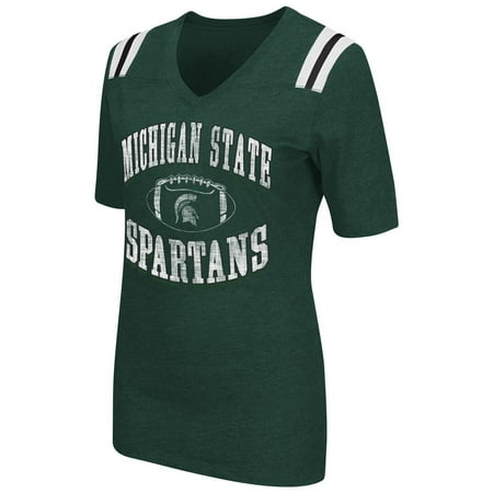 - Women's Michigan State University Artistic Football Tee