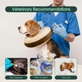 thumbnail image 5 of Kuoser Soft Inflatable Dog Cone for Recovery after Surgery, Alternative to Plastic E-Collar for Small Medium Large Dogs, Coffee, M, 5 of 8
