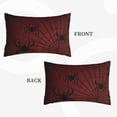 thumbnail image 3 of Haiem Pillowcase for Hair and Skin Queen - Spiders On A Web Printed Soft Pillowcase with Envelope Closure-14"x20", 3 of 8