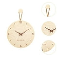 thumbnail image 2 of Reloj de pared de madera, reloj decorativo, rústico, minimalista, creativo, reloj colgante de pared, reloj silencioso para sala de estar, regalo de, 2 of 9