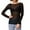 Black, variant on Pntutb Womens See-Through Long Sleeve Seamless Arm Shaper Top Mesh Shirt Blouse