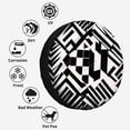 thumbnail image 4 of Black And White Geometric Patterns Polyester Universal Spare Wheel Tire Cover Wheel Covers for Trailer RV SUV Truck Camper, 4 of 5