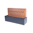 thumbnail image 4 of 3.25' Bronze and Gray Two-toned Zinc Metal Fountain with Planter, 4 of 6
