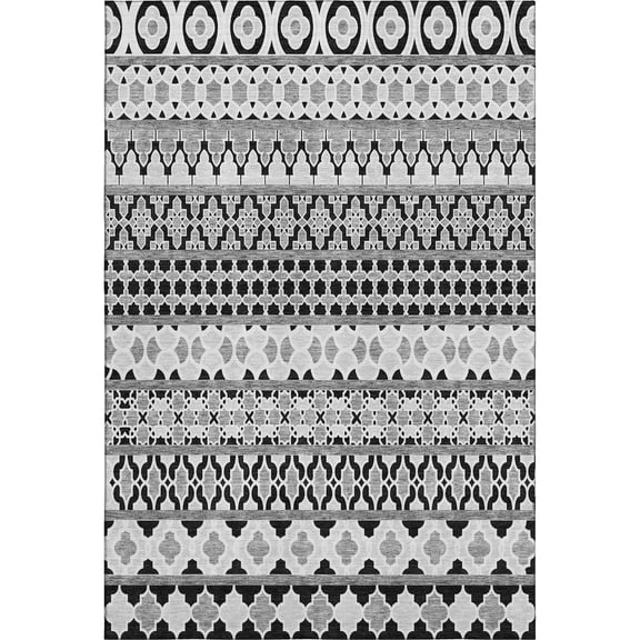 Dalyn Rugs Premium Machine Washable Mayfield AMF726 Black 2'6" x 3'10" Rug