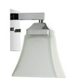 thumbnail image 3 of JONATHAN Y Staunton 5" 1-Light Iron/Glass Modern Cottage LED Vanity Light, Chrome, 3 of 7