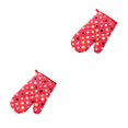 thumbnail image 3 of Injueey Manopla Microondas Horno Guante Algodón Adorable Manoplas para hornear Puntos grandes rojos Puntos grandes rojos 2Conjunto, 3 of 6